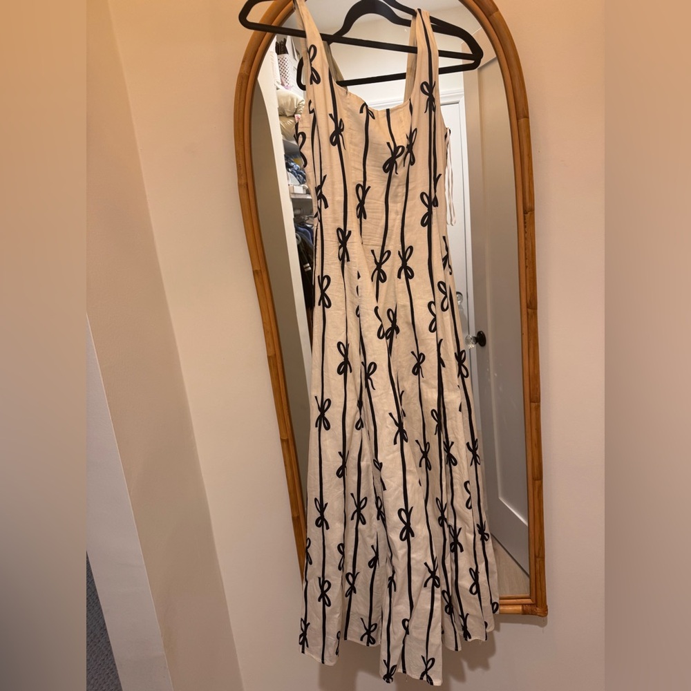 Midi Bow Print Dress